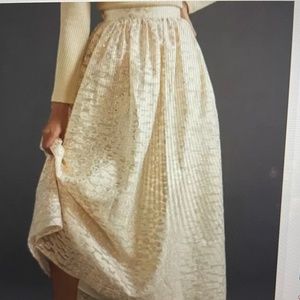 Anthropologie by Panakja & Ninidi Burnout Shimmer Skirt size XS NWT
